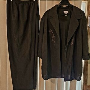 DRESS SAVVY 2 piece pant suit size 28W